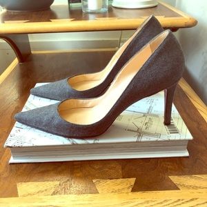 Grey Wool Christian Louboutin Heels